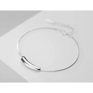 Beautiful Teardrop Bracelet‎ | White Gold Plated Sterling Silver